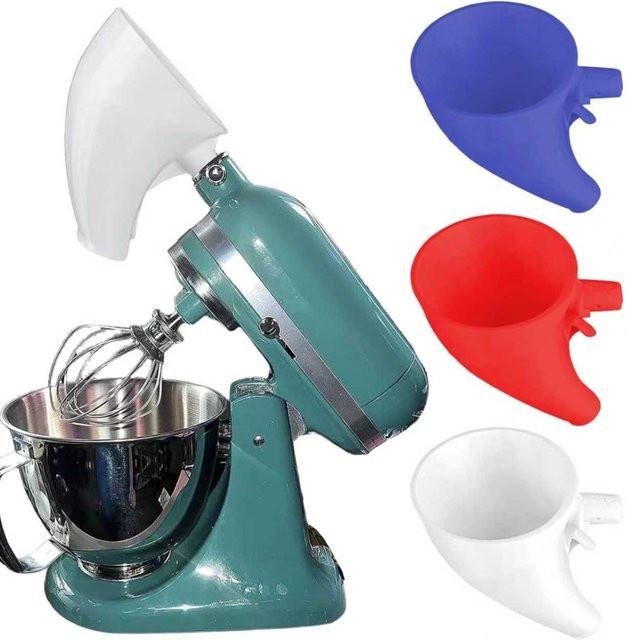 KitchenAid Mehltrichter in Grün für Artisan KSM150, runder Trichter mit breiter Öffnung zur Vermeidung von Verschüttungen - Bild 1