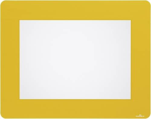 Durable Bodenmarkierungsfenster A4 Signalgelb, 10 Stück, selbstklebend und wiederablösbar, B: 40,1 cm, H: 31,4 cm - Bild 1