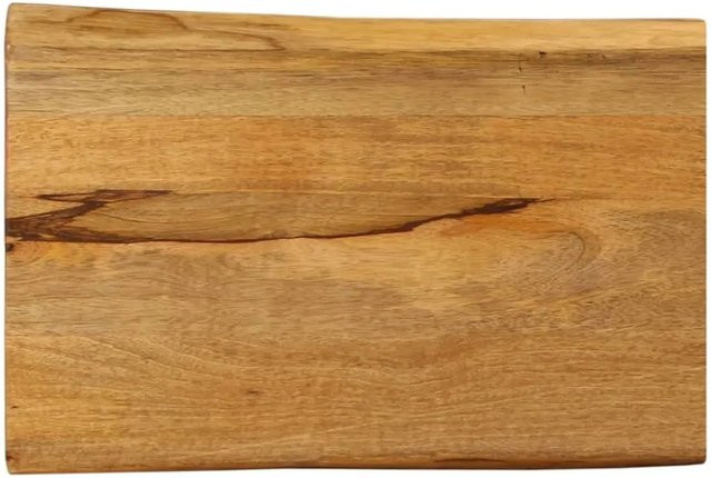 vidaXL Tischplatte aus Massivholz Mango mit Baumkante, Farbe: Braun, B/T/H: 50 x 40 x 3,8 cm - Bild 1