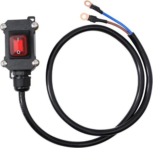 NIGHTKIST Motorrad-Netzschalter als wasserdichter Batterietrennschalter in Schwarz für 12 V und 24 V DC - Bild 1