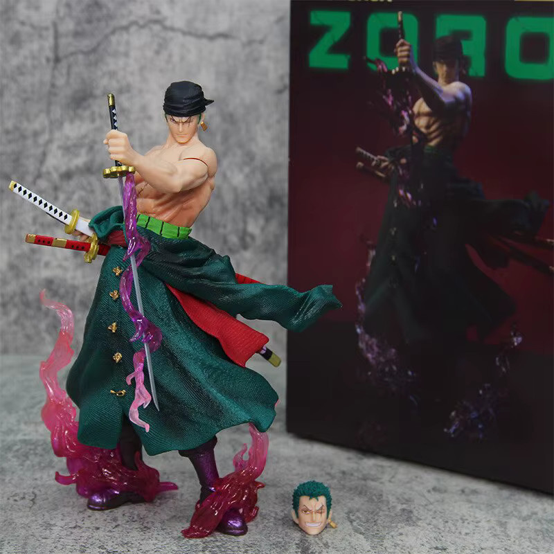 Bandai Anime Starry Zoro Actionfiguren, PVC-Statue, 24cm, Bunt / Mehrfarbig - Bild 2