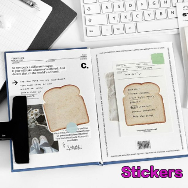 30 Stück Haftnotizen im Frühstücksthema für Schüler und DIY-Kreationen - Bild 1