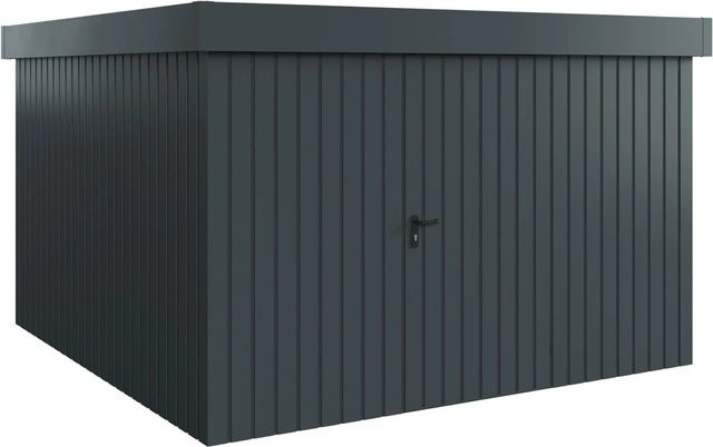 Hörmann EcoStar Gerätehaus Euroline Flachdach 1-flg Anthrazitgrau B: 333 cm, T: 325 cm - Bild 1