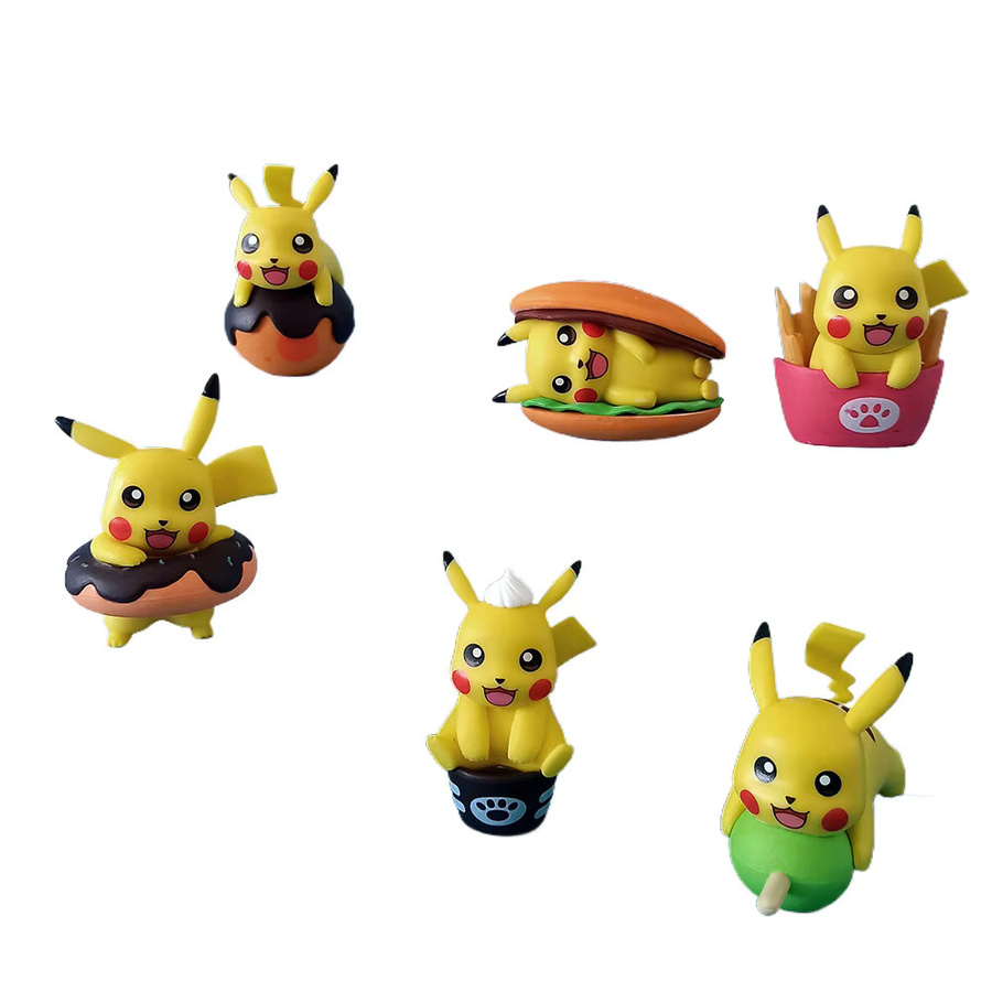 Bandai Pokémon Gourmet Pikachu, 6-teiliges Set, Blindbox, Deko - Bild 2