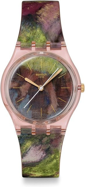 Swatch Armbanduhr, Quarz, Kunststoff, Rosa, Unisex - Bild 1