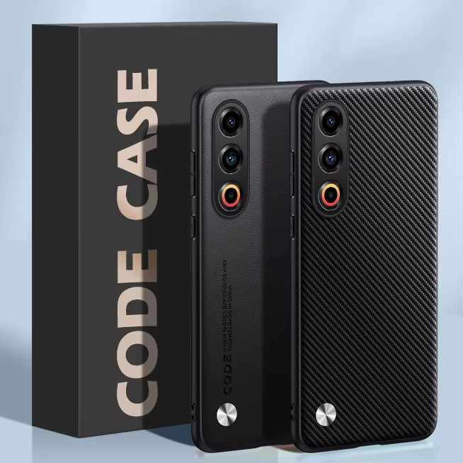 EUCAGR Luxus Ultradünne Leder-Handyhülle für Meizu 21 Pro in Schwarz, stoßfeste weiche Rückseite - Bild 1