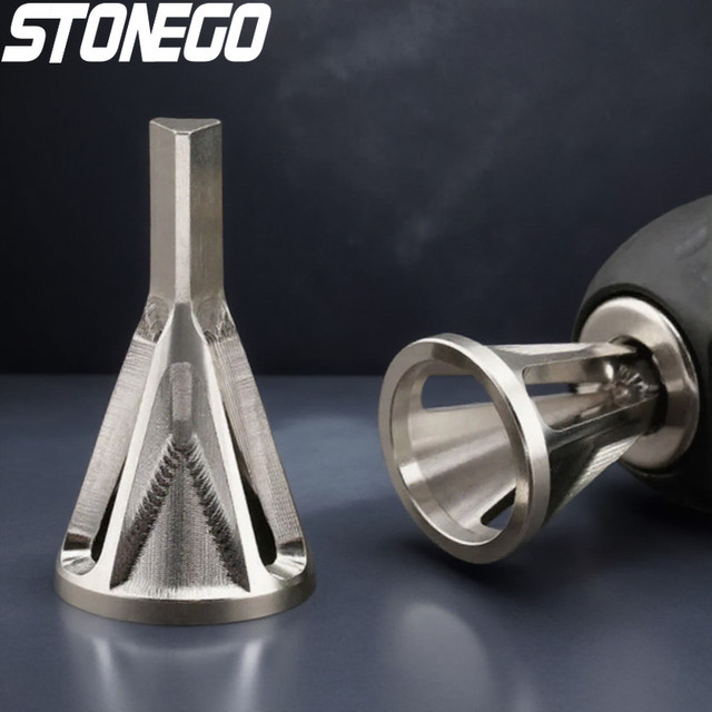 STONEGO Elektrische Bohrmaschine und Entgratungswerkzeug für Holzbearbeitung und Metall mit Polierzubehör - Bild 1