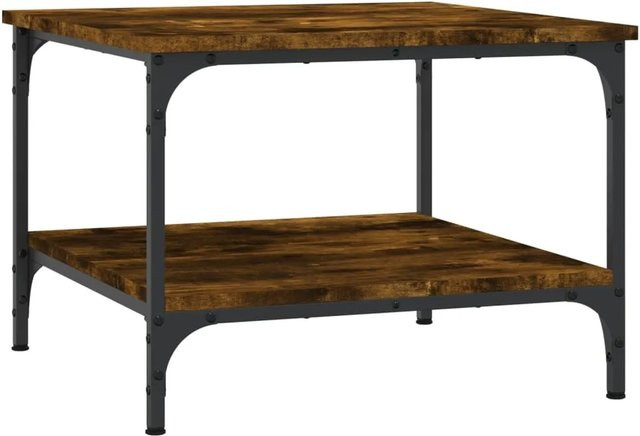 vidaXL Couchtisch aus Holzwerkstoff in Räuchereiche, quadratisch, B/T/H: 55 x 55 x 40 cm - Bild 1