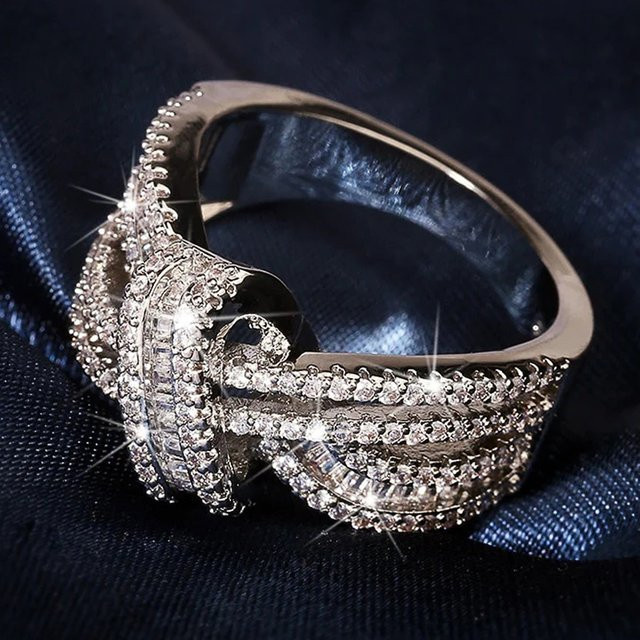 Huitan Ring, Silber, Zirkonia, Damen - Bild 1