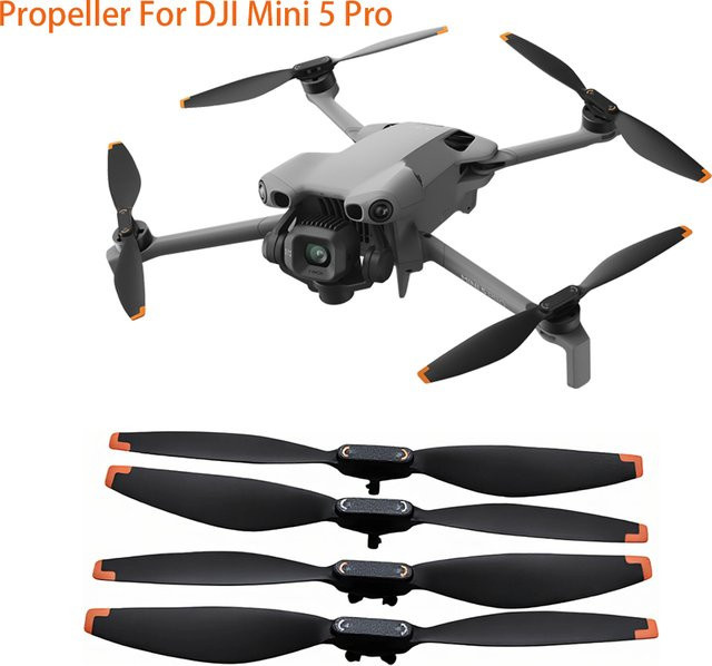 DJI Propeller 6028 für Mini 5 Pro, geräuscharme Ersatzklingen in Schwarz - Bild 1