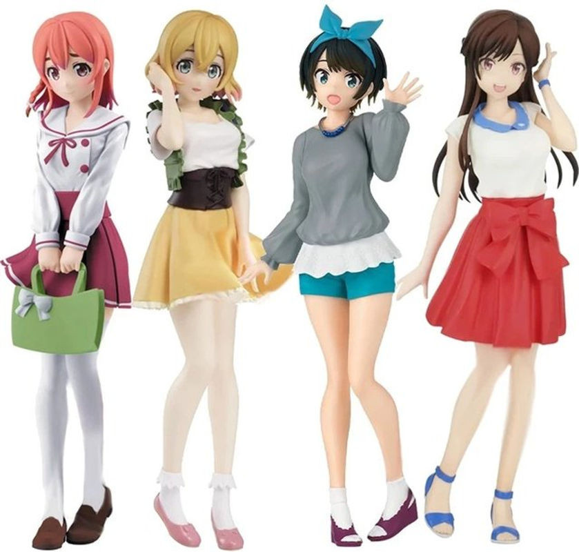 Bandai Anime Figur Mizuhara Chizuru im roten Kleid, stehende PVC Sammelfigur für dich - Bild 1
