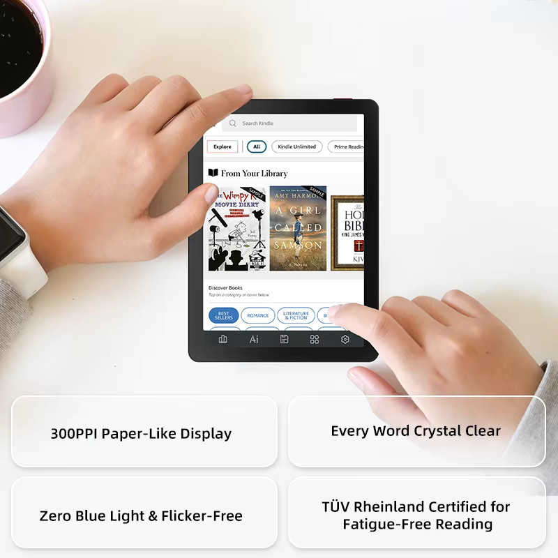 Bigme B6 Farb-E-Ink E-Reader mit 6 Zoll Display, Android 14, 2GB RAM, 32GB Speicher, Schwarz - Bild 3