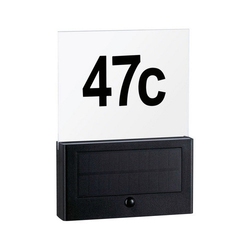 Paulmann Neda Solar-Hausnummernleuchte LED Warmweiß Anthrazit B/H/T: 16,3 x 3,7 x 22,6 cm - Bild 2