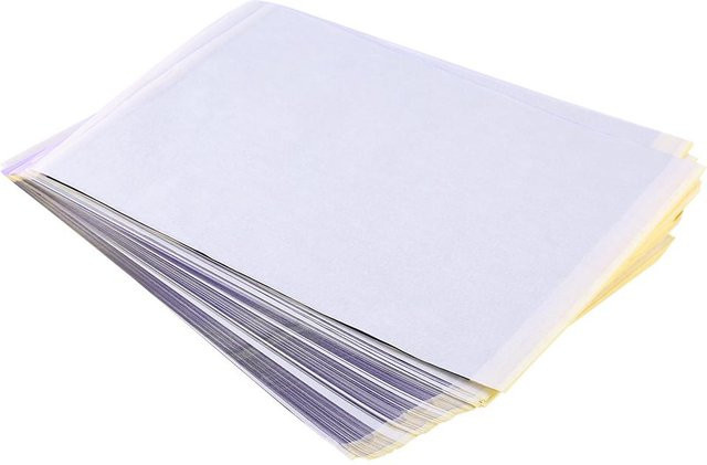 Igeteck Tattoopapier A4 Thermo-Schablonen für Design-Transfer und Carbon Tracing, 100 Blatt, weiß - Bild 1