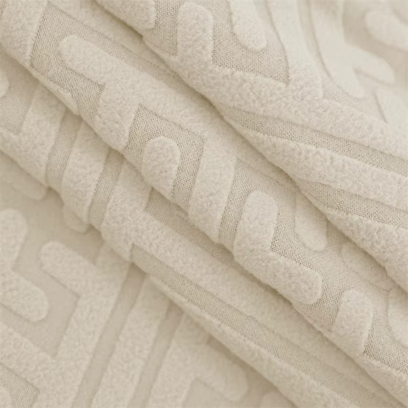 WANERQU Jacquard-Stretch-Stuhlhusse für Esszimmerstühle, elastischer Sitzbezug in Beige - Bild 2