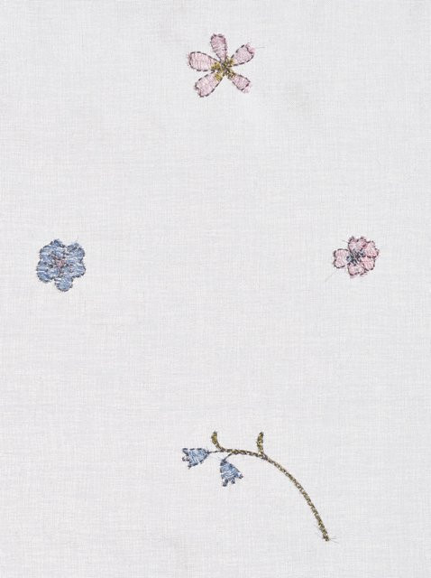 Bändchenrollo Heine Home Floral Blüten in Multicolour und Weiß, semi-transparent, 100% Polyester, Breite: 140 cm - Bild 1