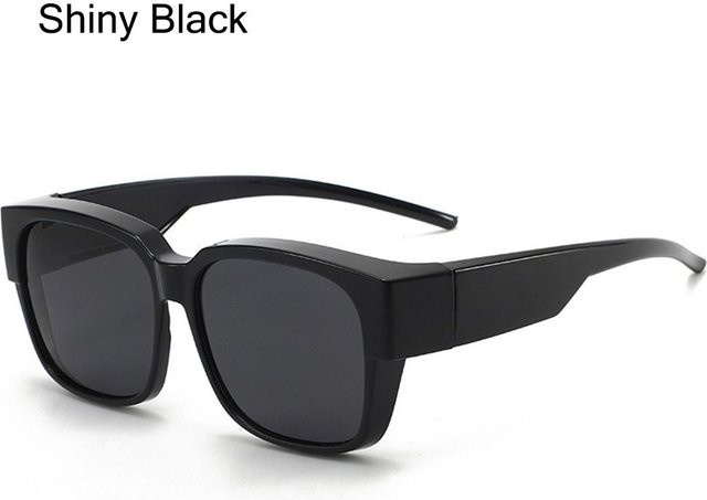 Dote Sonnenbrille Wrap-Around, Quadratisch, Kunststoff, Schwarz, Damen - Bild 1