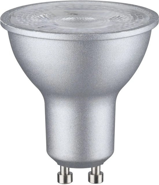 Paulmann LED Leuchtmittel GU10 Warmweiß 7W Chrom Matt Durchmesser: 51 mm, Höhe: 54 mm - Bild 1