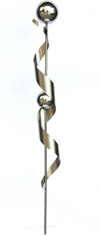 GARDEN PLEASURE Gartenstecker aus Edelstahl in Silber - Bild 1