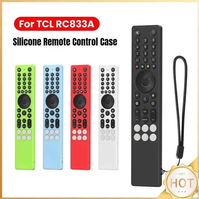 Silikon Schutzhülle für TCL RC833A Fernbedienung in Weiß - Bild 1