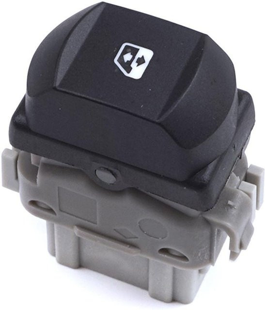 BROSS Beifahrerfensterheber Schalter 6 Pins für Renault Megane Laguna 2 Espace 4 in Schwarz und Grau - Bild 1