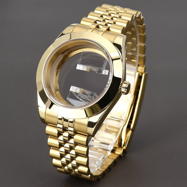 YEJIAOLAN Uhrenarmband Edelstahl, Gold, 36mm/39mm - Bild 1