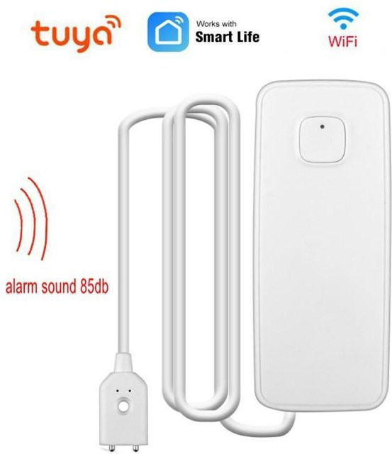 Tuya Smart Wasserstand Alarm mit Wifi und App-Benachrichtigung von Refreshing Home in Weiß - Bild 1
