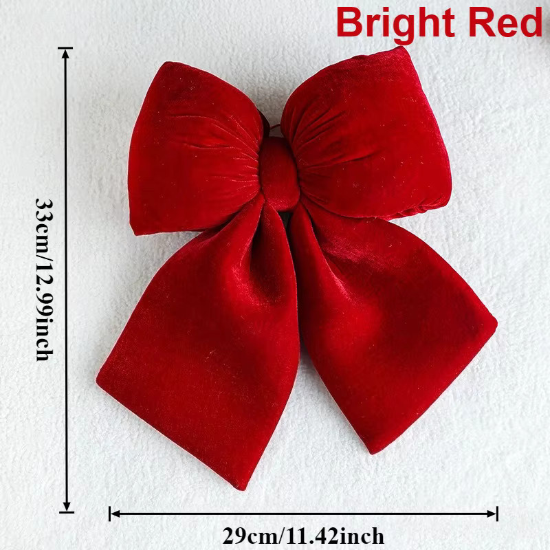 DUTRIEUX Weihnachtsdekoration mit roter Schleife aus Textil für Weihnachtsbaum und Party - Bild 4