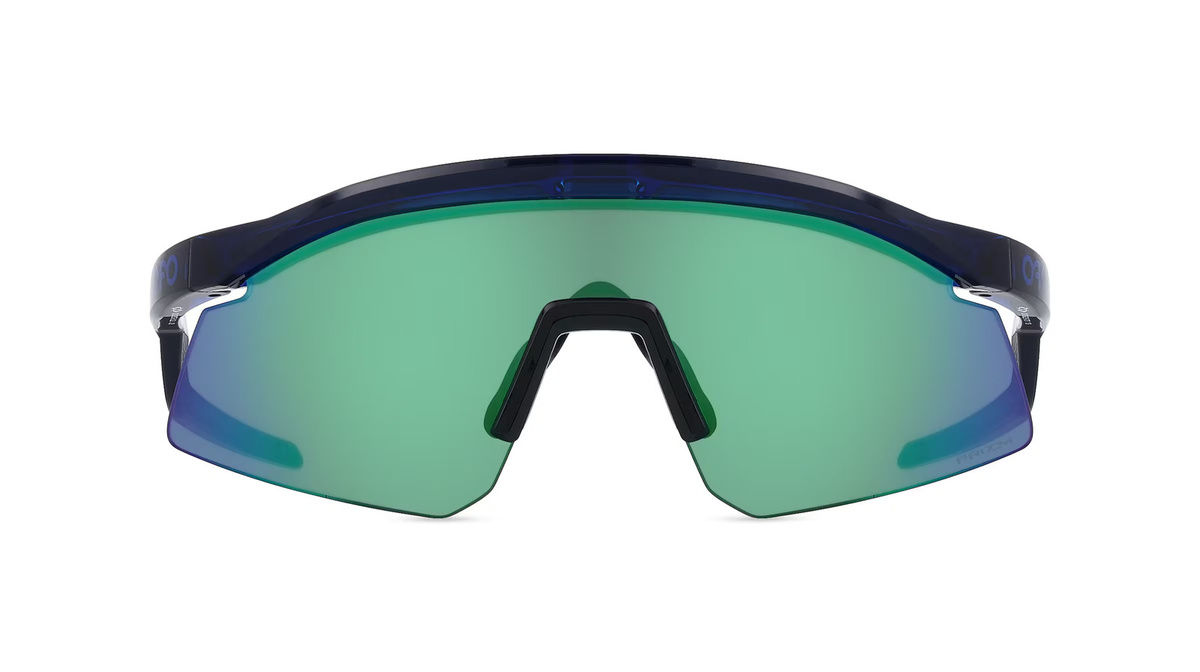 Oakley OO9229 HYDRA Sonnenbrille, randlos, quadratisch, Kunststoff, Herren, blau, grün - Bild 1