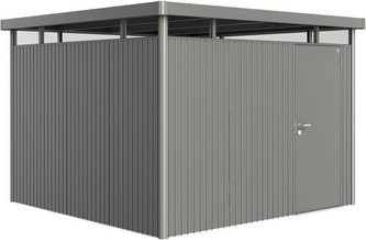 Biohort Gerätehaus HighLine H6 in Quarzgrau-Metallic mit 8,5 m² Grundfläche und Standardtür, B/T/H: 314,3 x 314,3 x 221 cm - Bild 2