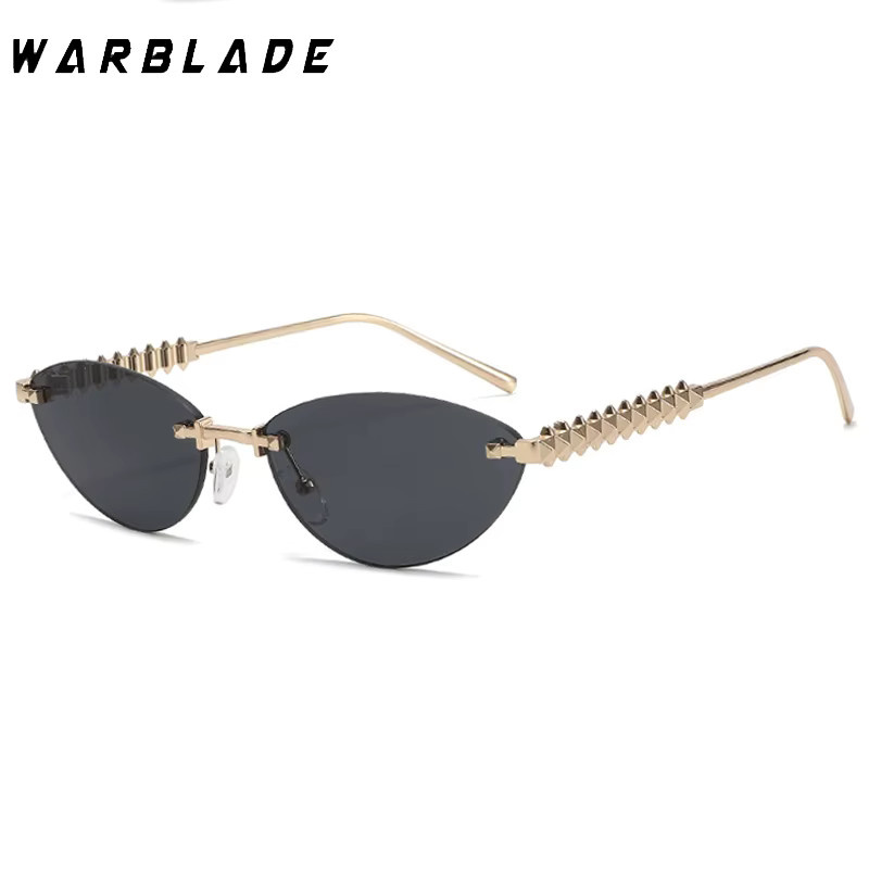 WarBlade Sonnenbrille Cat Eye, randlos, Metall, Damen - Bild 2