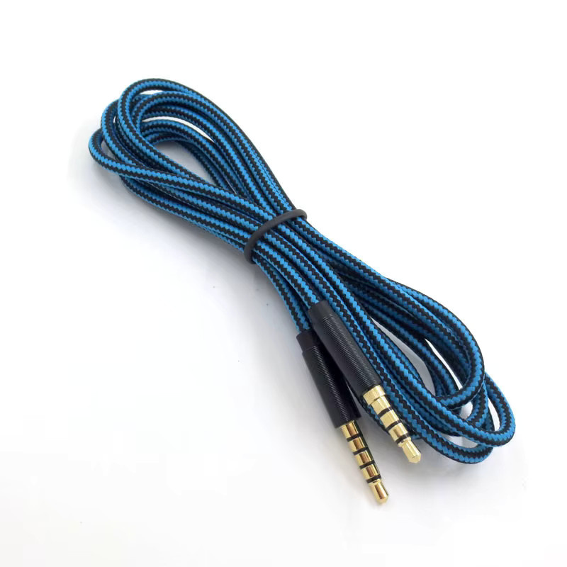 Logitech Ersatz 3,5 mm Audio-Aux-Kabel mit Mikrofon-Fernbedienung für Astro A10 A40 A30 Headsets in Blau - Bild 4