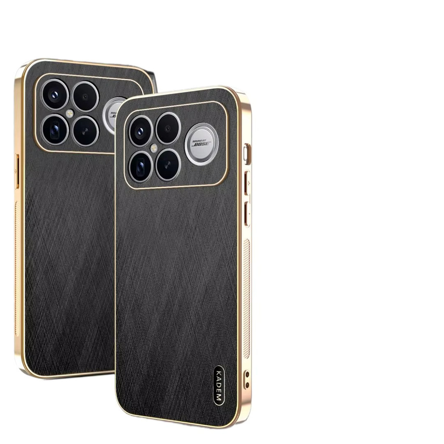 Stoßfeste Leder-Schutzhülle in Gold für Xiaomi Poco F8 Pro, Xiaomi Poco F8 Ultra und Redmi K90 Pro Max 5G - Bild 6