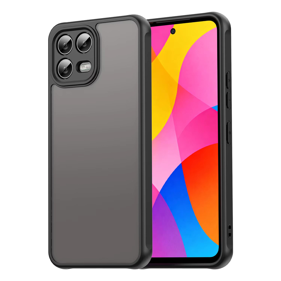 Magnetische Handyhülle für T-Mobile REVVL 8 Pro und T Phone 3 Pro mit buntem Design in Schwarz und Lila, mattiert - Bild 1