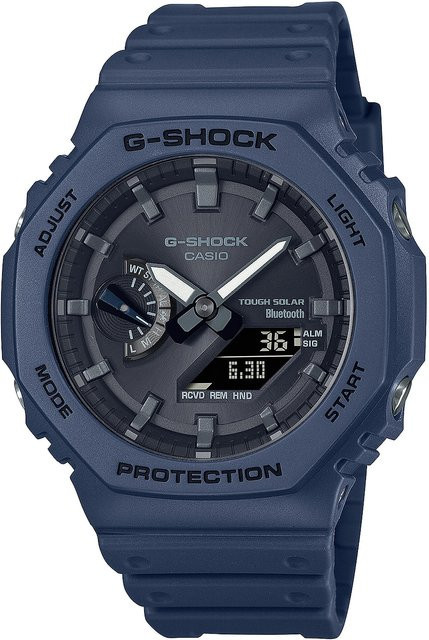 Casio G-Shock Armbanduhr, Solar, Analog-Digital, Kunststoff, 45 mm, Herren - Bild 1