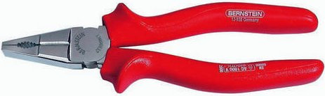 BERNSTEIN Tools for Electronics 13-936 VDE Kombizange in Rot-Gelb, Länge: 160 mm - Bild 1