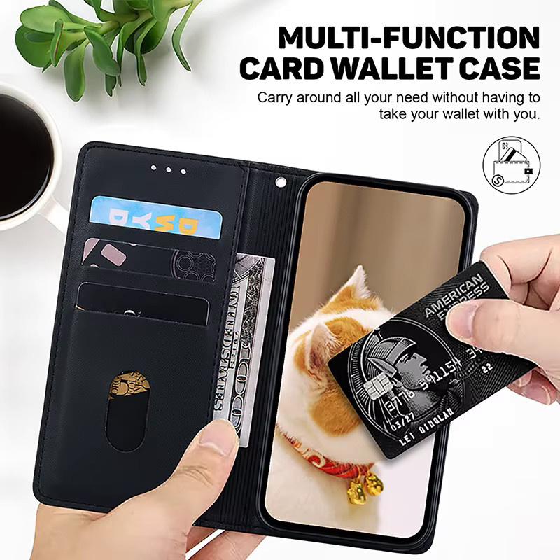 Luxus Leder Handyhülle mit Brieftasche und Lanyard für Samsung Galaxy A51 A71 A72 A73 A20 A30 A40 A50 A31 A41 in Grün - Bild 4