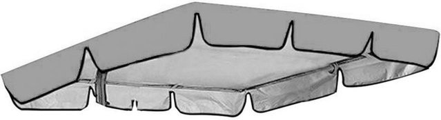 Star Garden Schaukelüberdachung aus staubdichtem Oxford-Gewebe Polyester in Grau, B/T/H: 164 x 114 x 15 cm - Bild 1