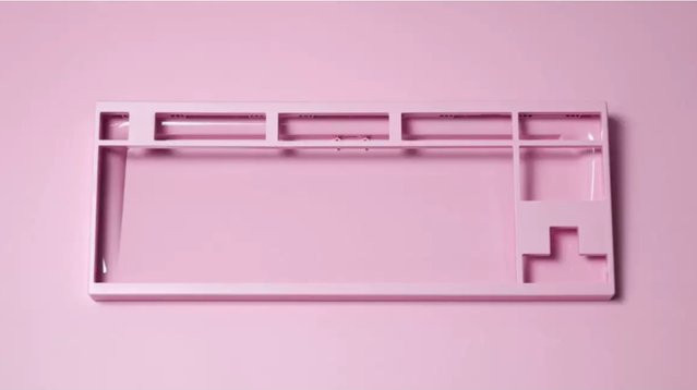 Swagkeys Transition Lite 87 Tastaturgehäuse aus PC-ABS in Pink für mechanische Tastaturen - Bild 1