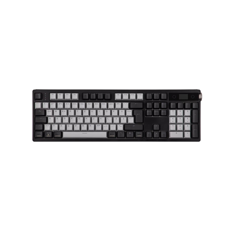 EPOMAKER TH108 PRO Mechanische Gaming Tastatur mit Display, 100% QWERTZ Deutsch Layout, Schwarz, Kabelgebunden, Bluetooth und 2.4G Kabellos - Bild 4