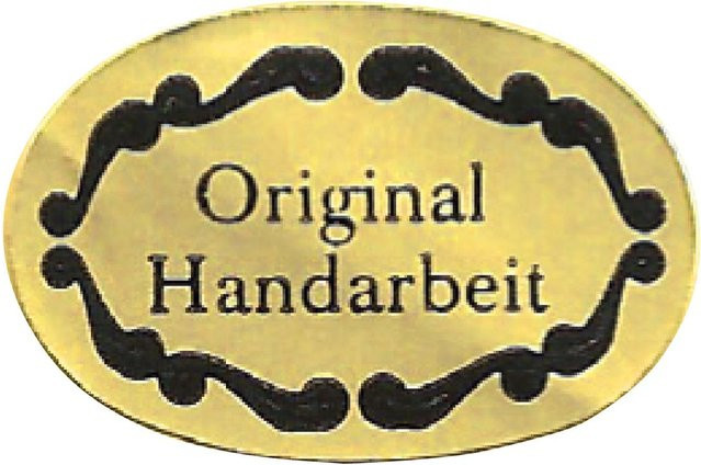 Etikett Original Handarbeit - Bild 1