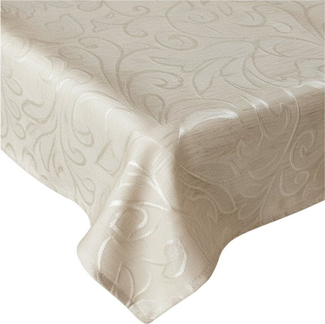 NYVI Tischdecke Elegance Leinenoptik in Ecru, rechteckiges Tischtuch mit 10% Leinenanteil, B/T: 130 x 170 cm - Bild 1