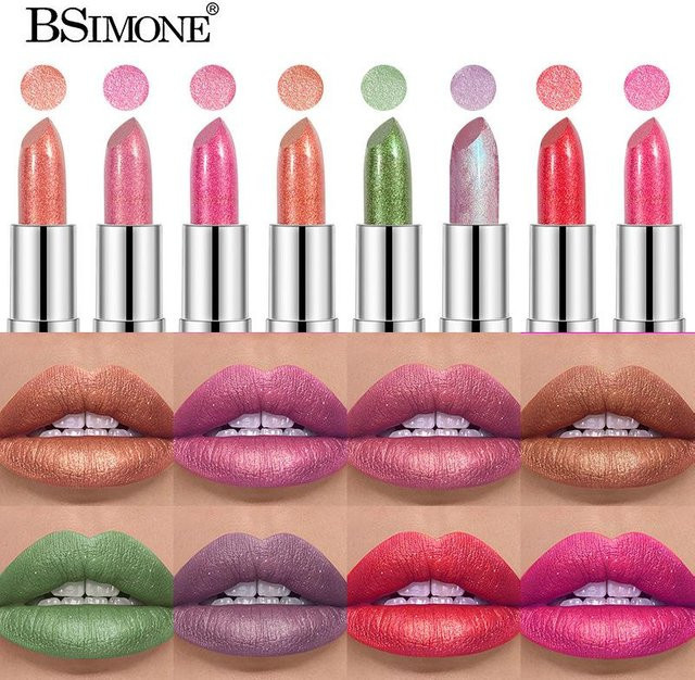 BSIMONE Lippenstift, Perlglanz-Schimmer-Lipgloss, Unisex - Bild 1