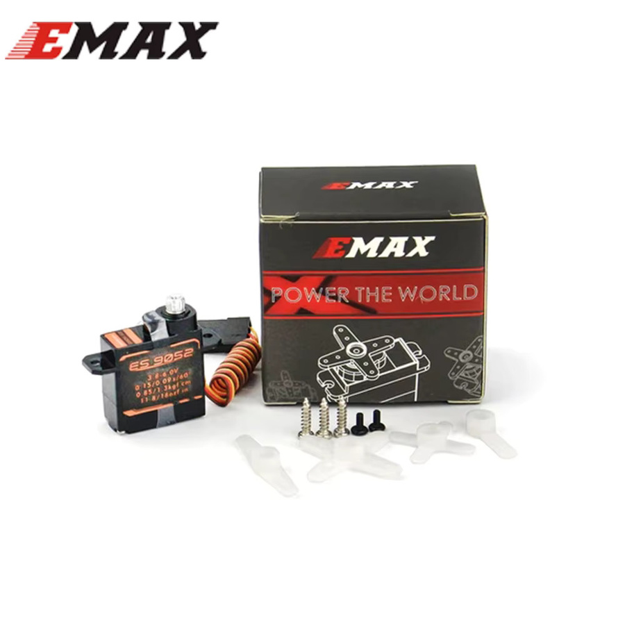 EMAX ES9052MD Digitaler Metallgetriebe-Servo, 4-teiliges Set, Schwarz - Bild 1
