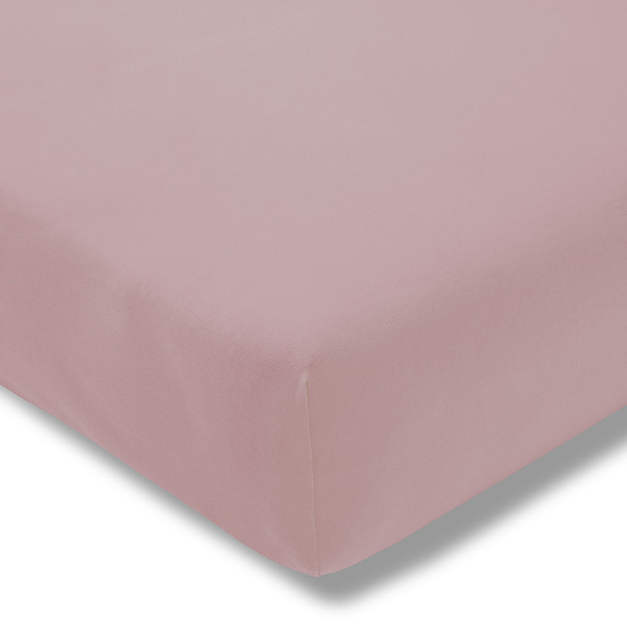 Estella Spannbetttuch aus Feinjersey in Pink, B/T: 200 x 200 cm - Bild 1