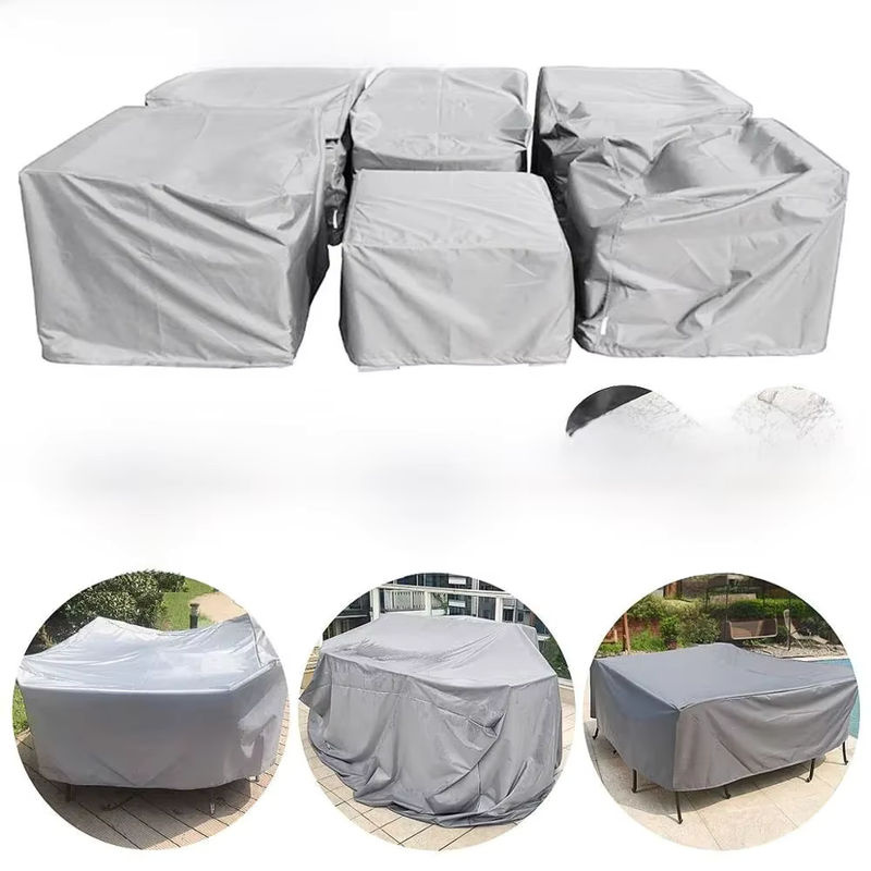 MY·BAKERMAN Wasserdichte Outdoor-Terrassenabdeckung aus Polyester in Schwarz - Bild 5