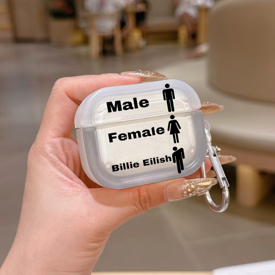 Transparente Silikon-Schutzhülle im Billie-Eilish-Stil für Apple AirPods 4, 3, Pro, 2 und 1 - Bild 2