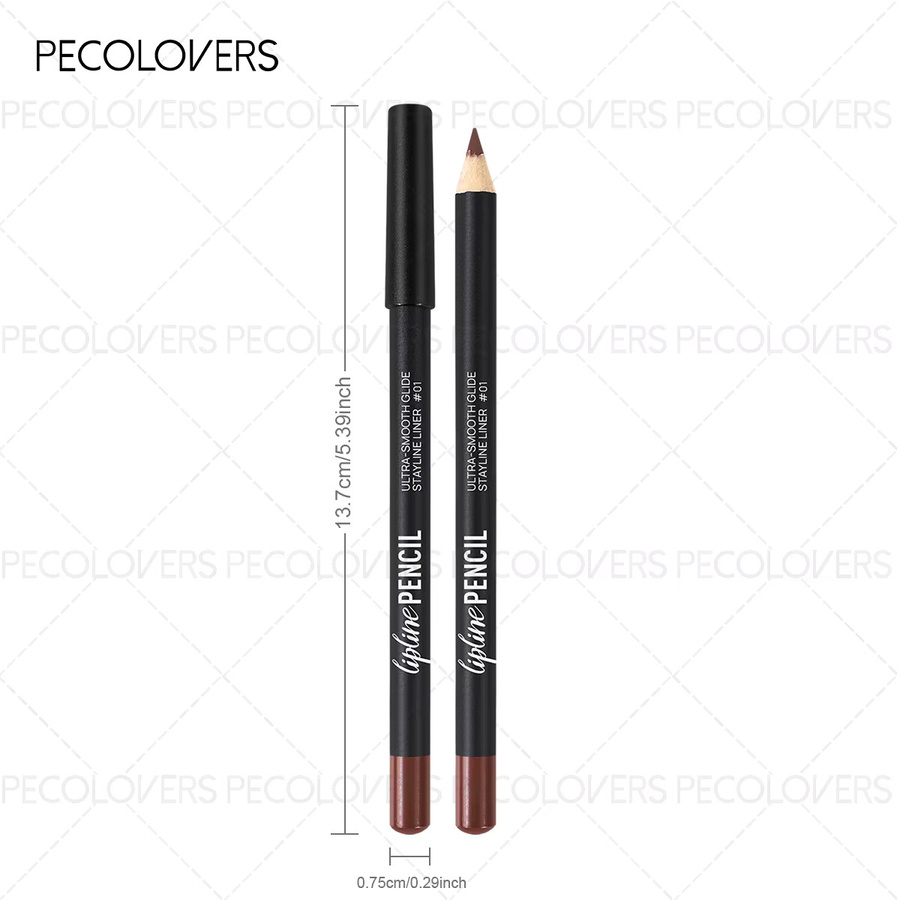 PECOLOVERS Lipliner-Lippenstift, Nude-Braun, Unisex - Bild 6