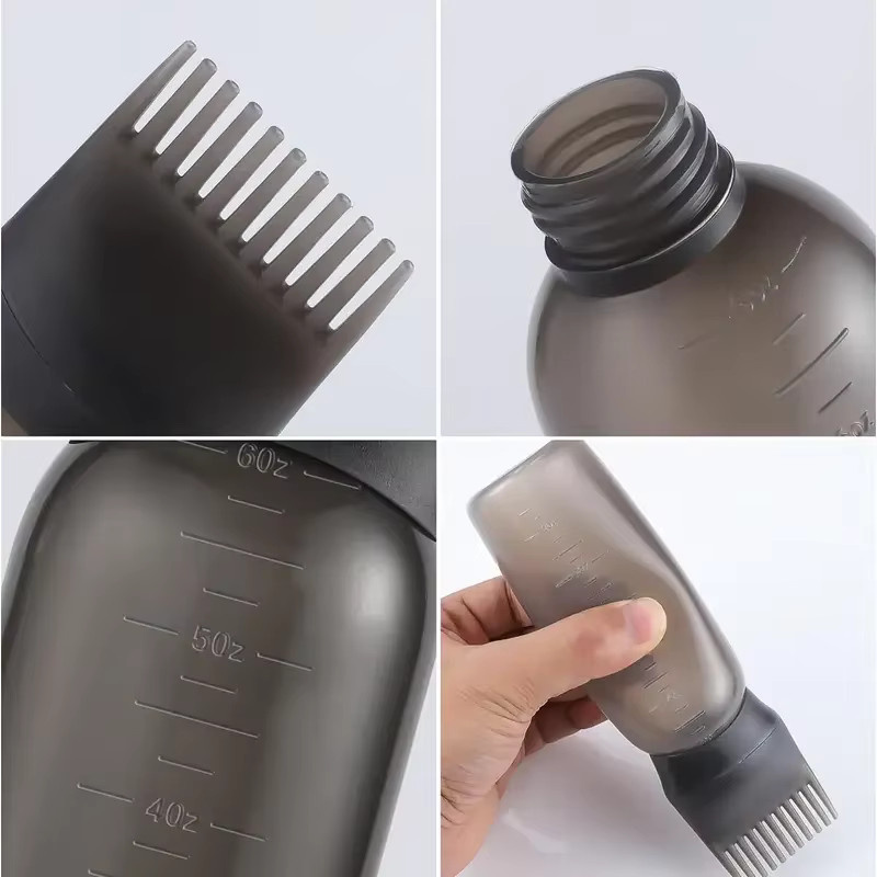 Applikator Flasche mit Kopfhaut-Massagepinsel, 2er-Set, Haarpflege-Werkzeug - Bild 3