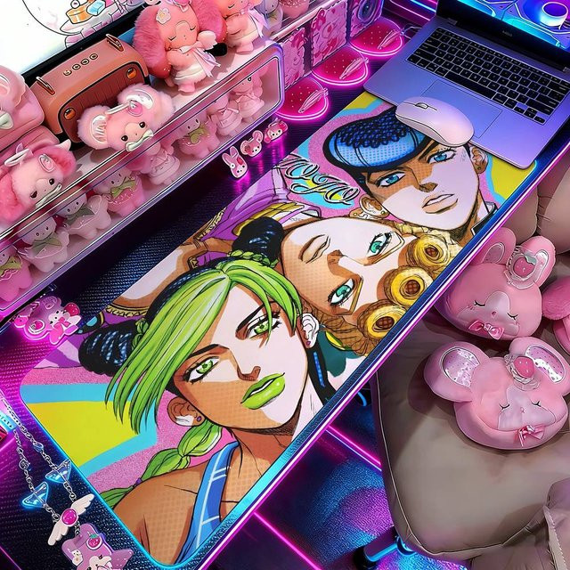J-JoJo's B-Bizarre Adventure Mauspad Schreibtischunterlage in Multicolour - Bild 1